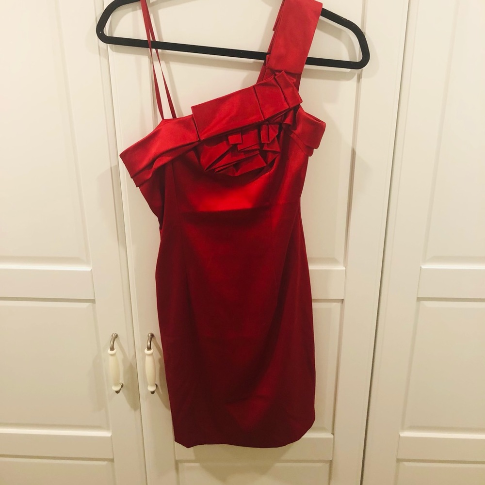 Max & Cleo Red asymmetric dress
